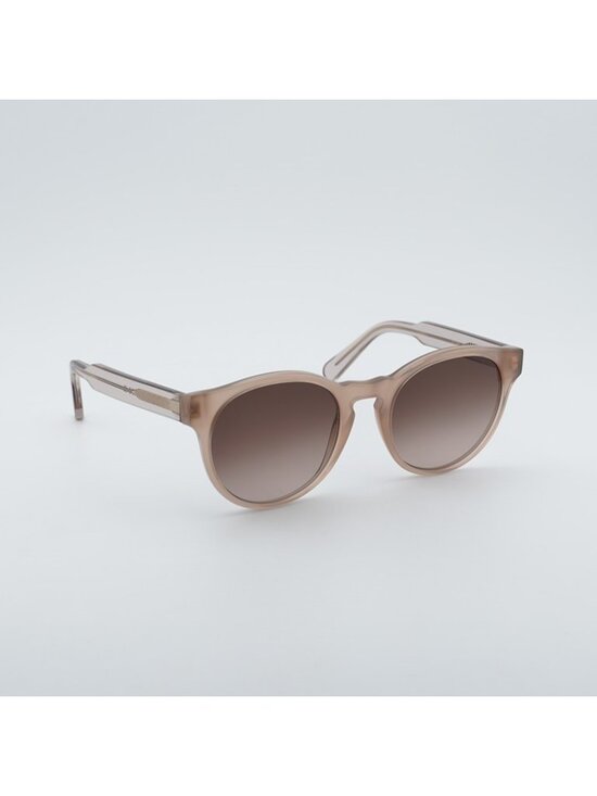Salvatore Ferragamo SF1068S 278 Sunglasses Sand Round Frame, Brown Lenses main image 5